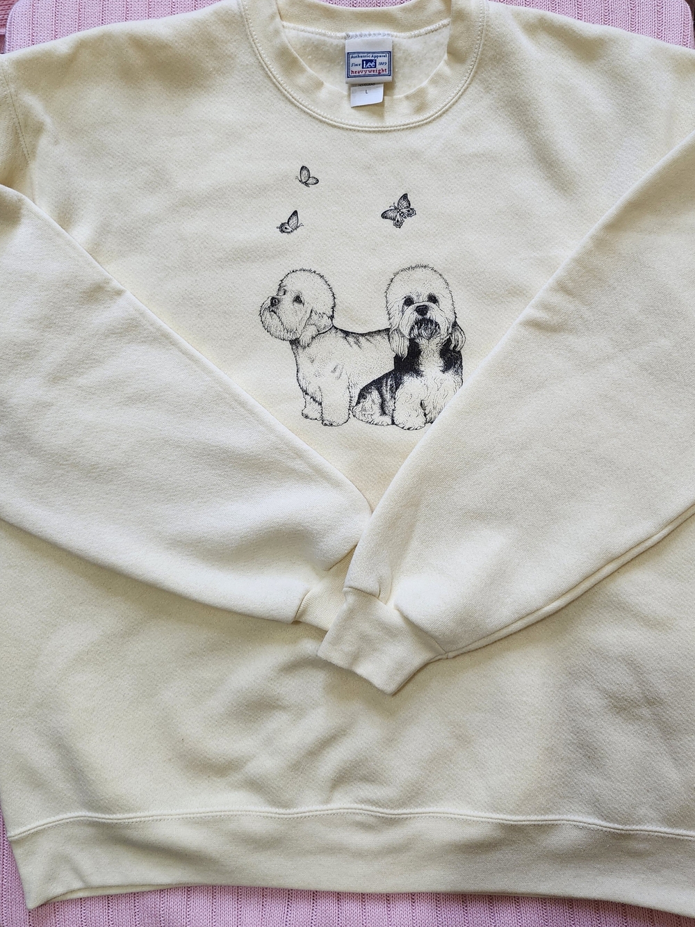 Vintage Lee Dog Graphic Crewneck
